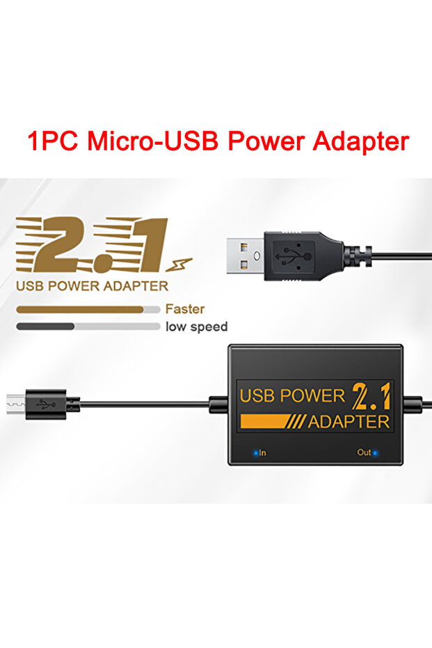 1PC Adapter 2025 New Power Adapter For Fire TV Sticks Micro-USB Firestick Adapter 1800mAh Bat