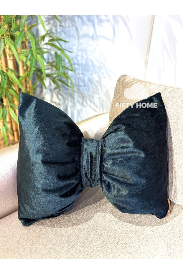 Decorative Bow Pillow Ribbon Pillow - Bow Pillow - Baby and Girl's Room Living Room Decor