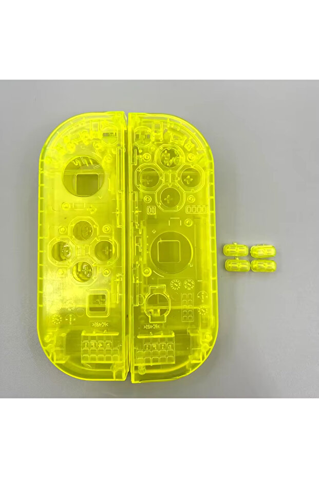 غطاء شفاف أصفر اللون لجهاز تحكم نينتندو سويتش جوي-كون، بديل - 1