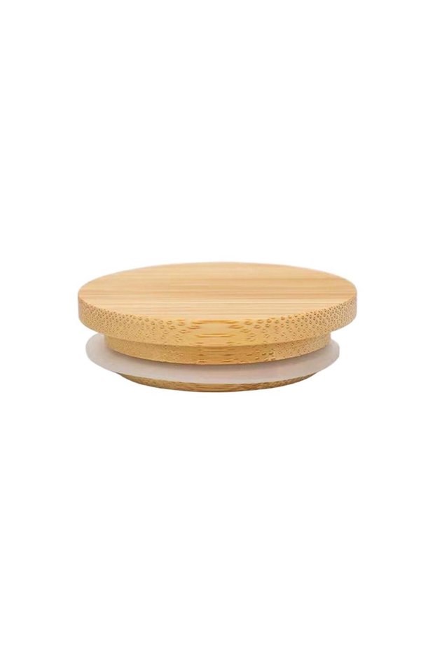 62mm 52/62/72/80/90/100mm Round Wood Mason Jar Lid Bottle Canning Storage Silicone Sealing Cap Wood