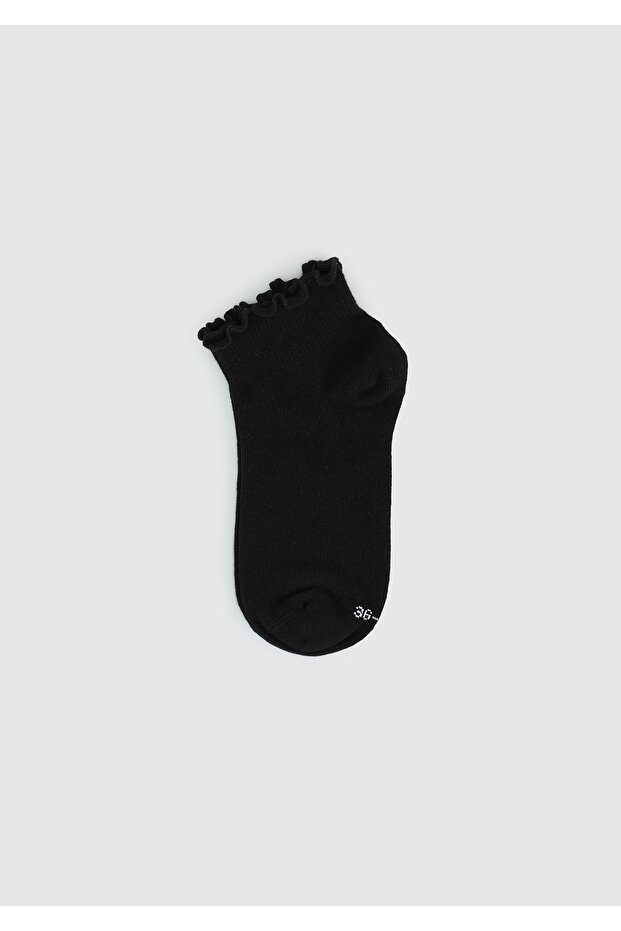 Black Pp01 Ruffled Black
