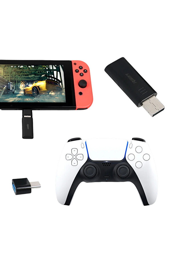 محول لاسلكي USB مزود بمستقبل بلوتوث متوافق مع تقنية 5.3، وحدة تحكم لاسلكية USB لأجهزة نينتندو... - 1