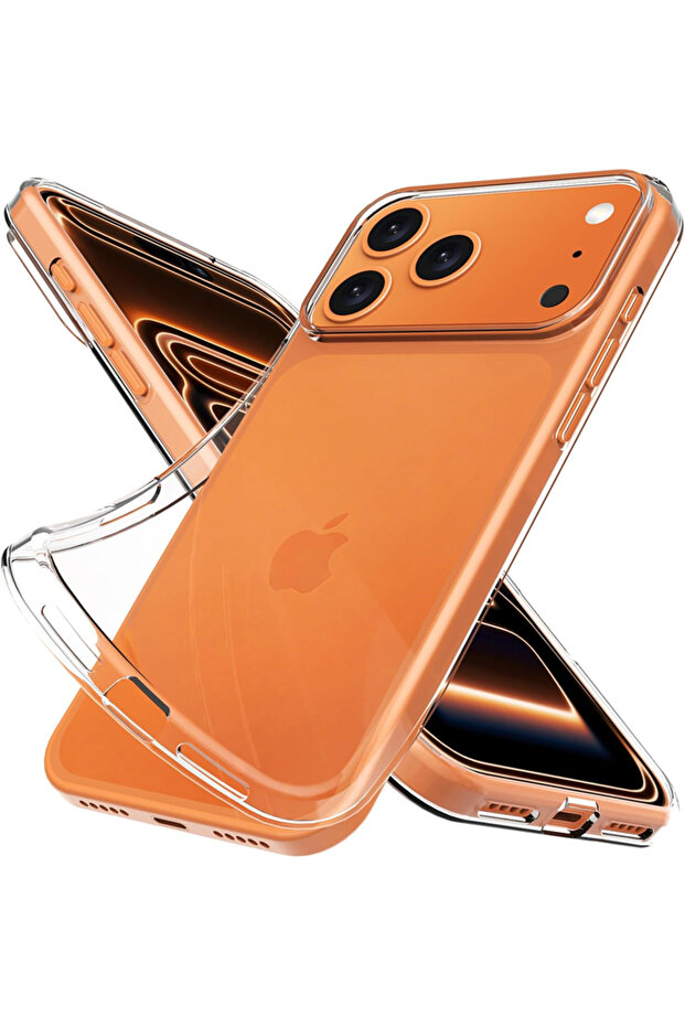 غلاف هاتف شفاف فائق النحافة مصنوع من مادة TPU الناعمة لهاتف iPhone 17 Pro Max، متوافق مع هواتف iPhone 17 Air و16 E و15 و14 و13 و11