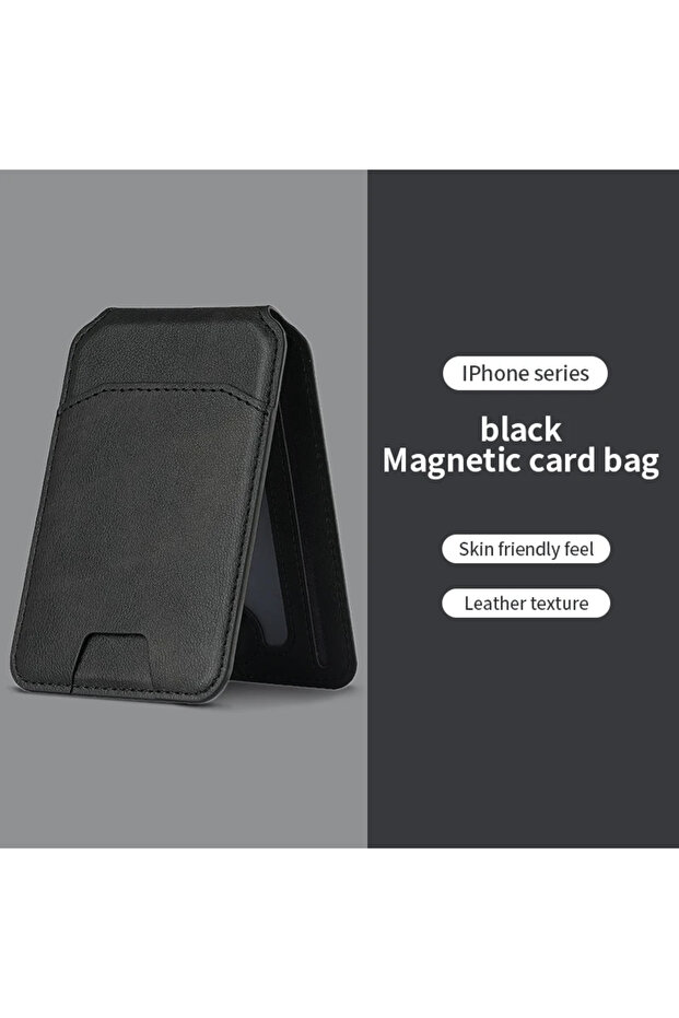 1 Magsafe Magnetic Leather Wallet Holder Case For iPhone 16 15 14 13 12 Pro Max Mobile Phone Holder.