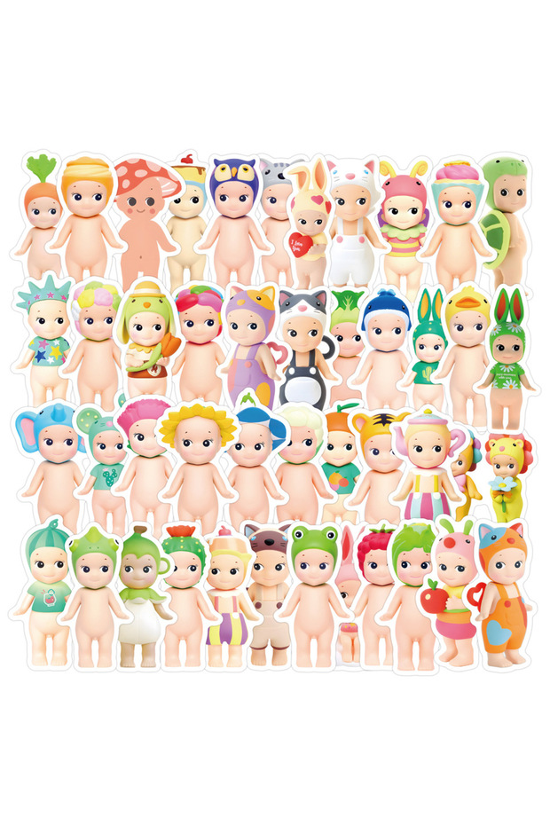60Pcs 60Pcs Cute Sonny Angle Stickers Scrapbooking Phone Luggage Skateboard Waterproof Graffiti Dec