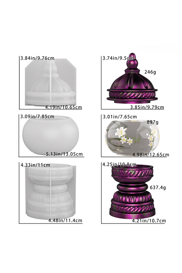 1set molds DIY Turkish table lamp resin mold, table lamp decoration, home ornament, plaster silicone