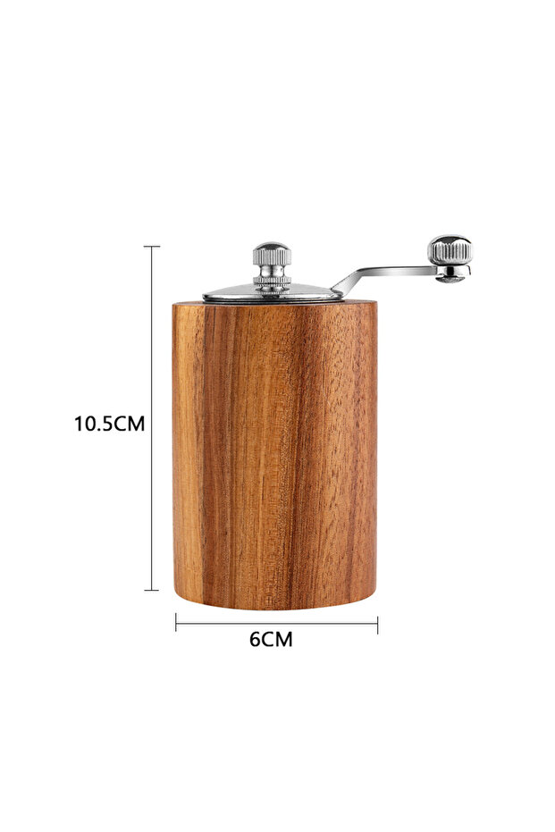 Pepper Grinders Manual Salt Pepper Grinder Wooden Coffee Seasoning Adjustable Handmade Kitchen Grin