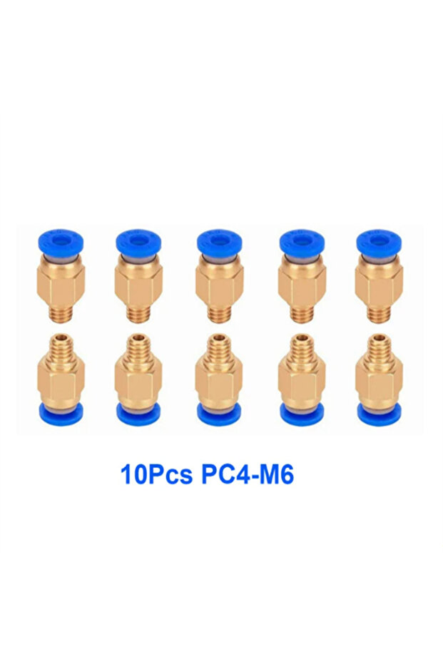 10 قطع من موصلات هوائية PC4-M6 للطابعات ثلاثية الأبعاد، وصلات سريعة PC4 M6 M10 مقاس 1.75