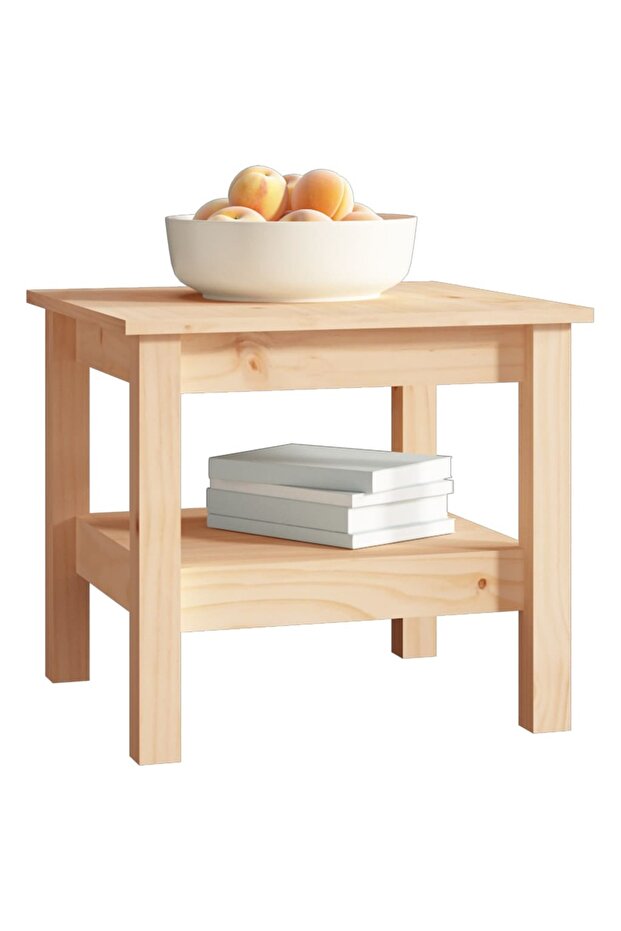 Coffee table, 45x45x40 cm, solid pine wood - 5