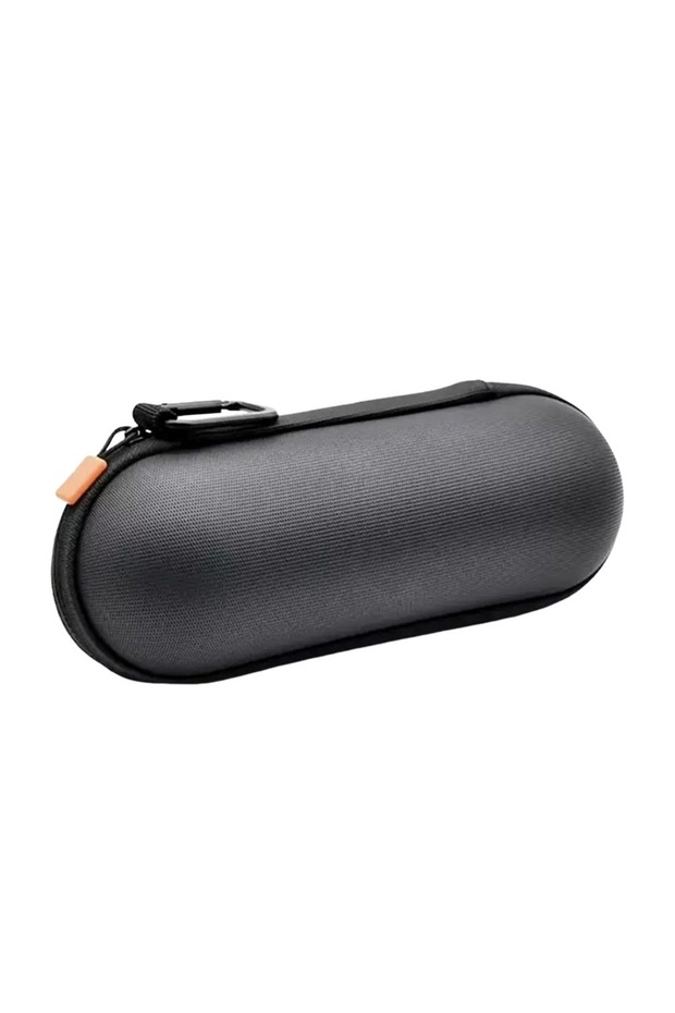 حقيبة حمل سماعات صوتية ذات هيكل صلب فضي اللون، مقاومة للماء والصدمات، حقيبة تخزين متينة وواقية