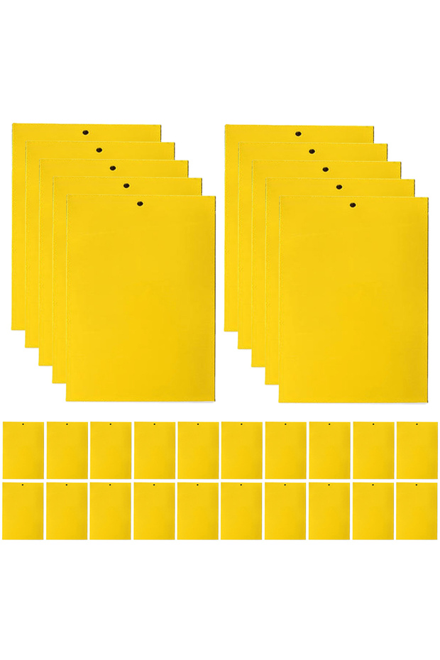 100pcs 20x10cm 30/50/100 Pcs Fruit Fly Traps Double Sided 8x6/8x4 Inch Insect Trap Yellow for Flying