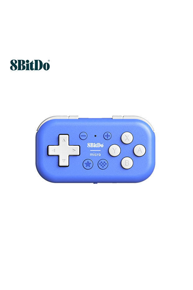وحدة تحكم ألعاب بلوتوث صغيرة الحجم من 8Bitdo، باللون الأزرق، متوافقة مع أجهزة Switch وAndroid. - 1