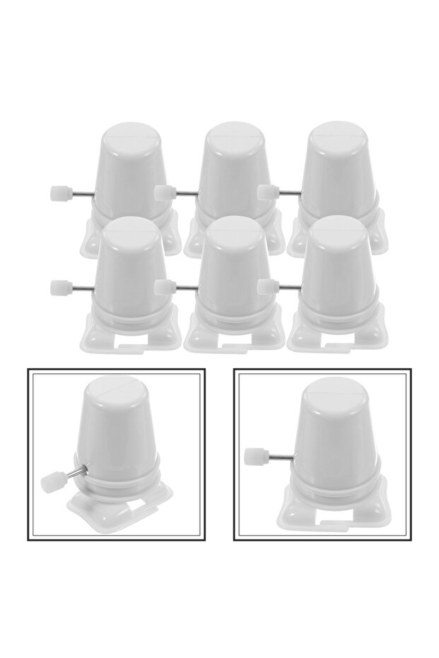 4.5X4.5X3.5CM White 6 Pcs Compact Movement for DIY Clockwork Material Crochet Mini Rewinding Part