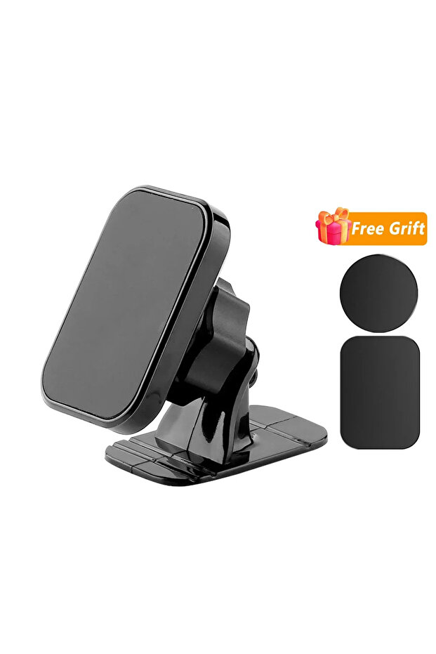 VIKEFON Black Magnetic Car Phone Holder Car Air Vent Phone Mount Universal Dashboard Magnet Cell Pho