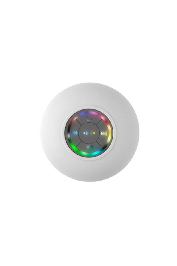 مكبر صوت لاسلكي محمول بتقنية بلوتوث، مزود بإضاءة LED، مقاوم للماء بمعيار IPX4، مناسب للاستخدام الخارجي في الحمامات، مزود بمشبك شفط كبير.