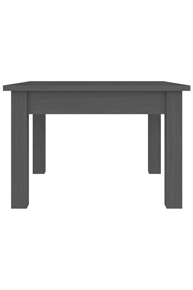 Coffee table, gray, 45x45x30 cm, solid pine wood - 4
