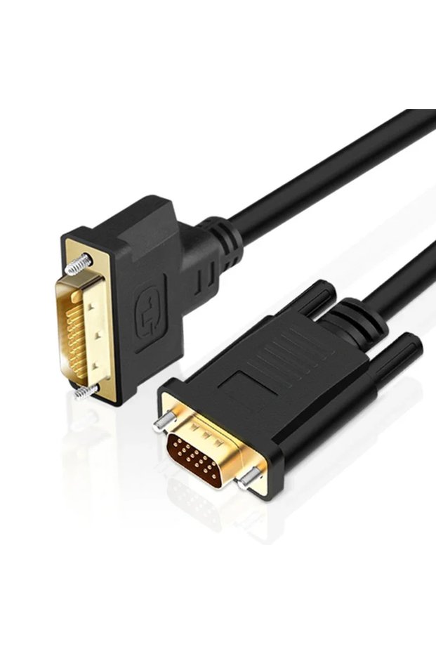 DVI To VGA High Quality DVI To VGA Cable Adapter HD 1080P Converter For PC Laptop Projector Monitor