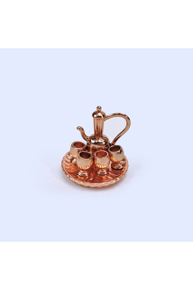 C 1: 12 Mini Disc Tea Set 52DOLLHOUSE Miniature Food and Play Scene Model Dollhouse Accessories