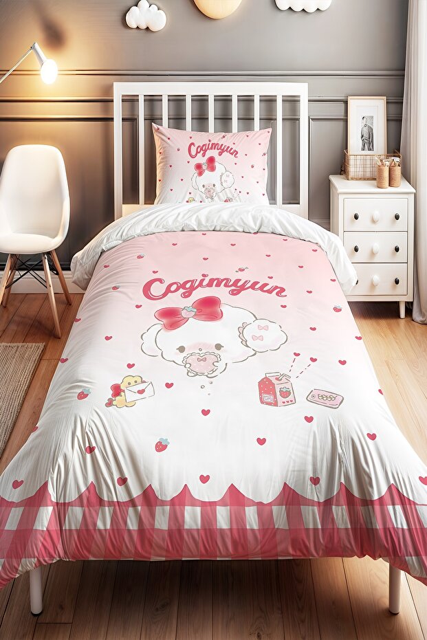 Caginyum Patterned Single Baby Kids Bedding Set