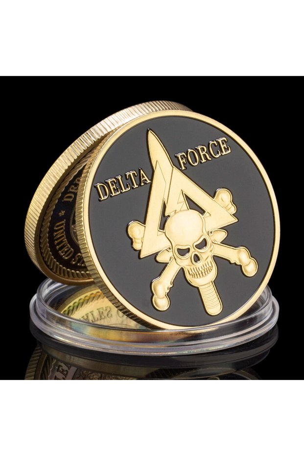 Gold United States Delta Force Souvenir Golden Plated Coin Department of The Navy Collectible Challe