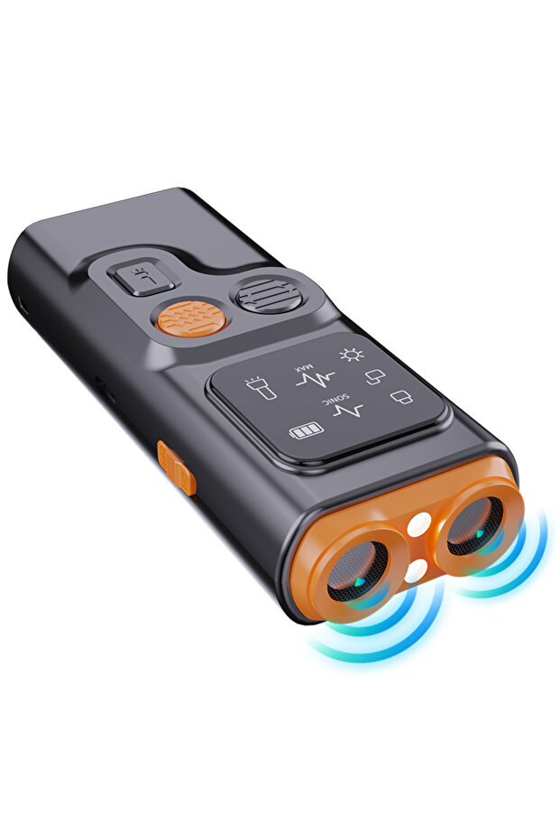 black Dog Repeller Supplies Portable Strong Ultrasonic Dog Chaser Dog Drive with LED Flash Light Dog
