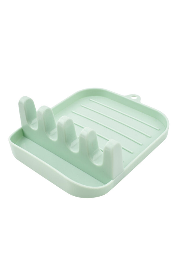 Light Green Kitchen Spoon Holders Fork Spatula Rack Shelf Organizer Plastic Chopsticks Holder Non-sl