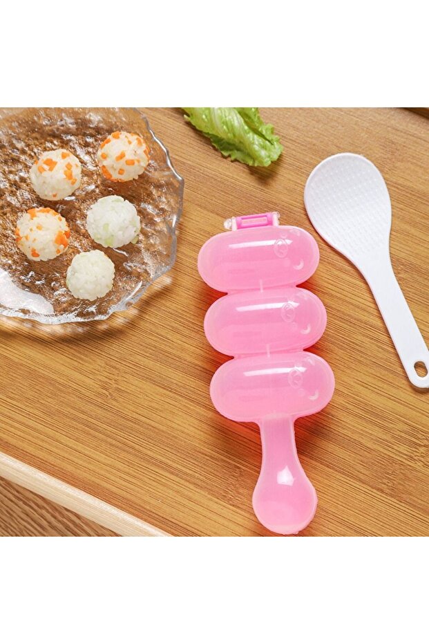 Pink Baby Rice Ball Maker Shaker Baby Children Kindergartens Meal Sushi Maker DIY Rice Ball Mold DIY