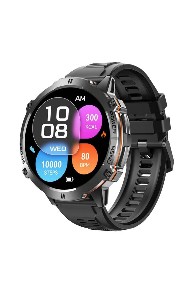 black Leadoys X3 Smartwatch Outdoor Sports Swimming Watch 10m Waterproof GPS on Dafit APP 200+ Watch