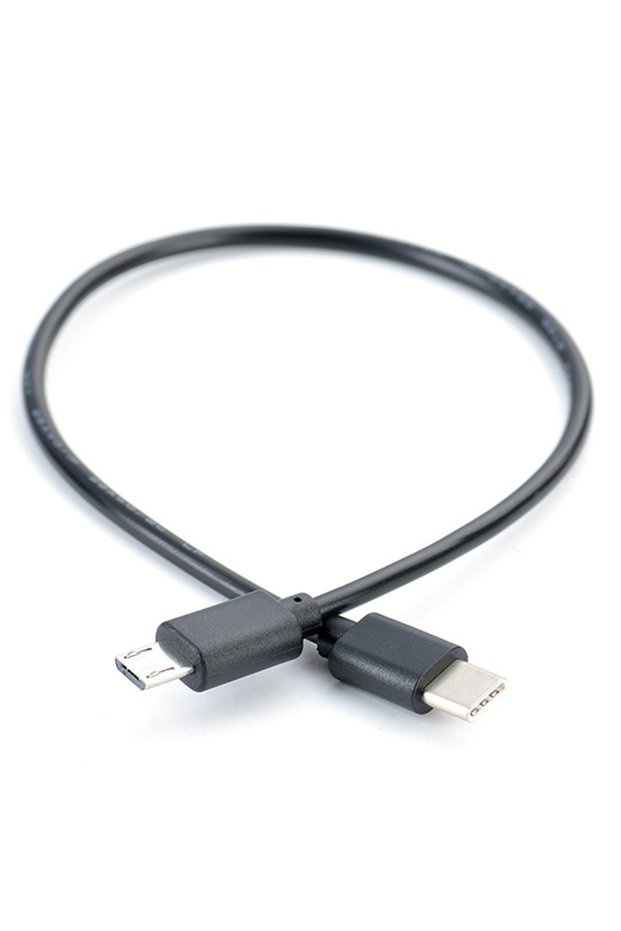 0.3m 1pc USB Type C Male To Micro 5 Pin B Plug Converter OTG Adapter Lead Data Cable For Mobile Phon