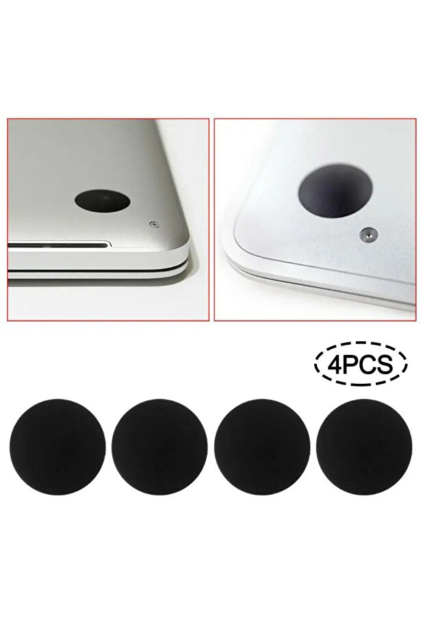 4pcs 4pcs/set OEM Bottom Case Feet Notebook Foot Pad for Macbook Replacement Black Foot Mat For...