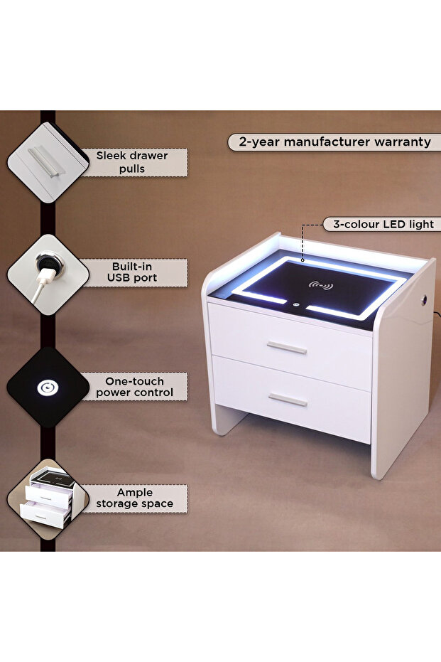 طاولة جانبية بيرل الذكية - 4