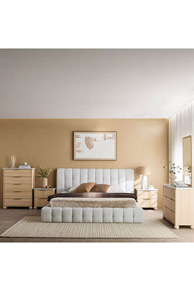 طاولة جانبية ذات درجين على شكل جزيرة - 6