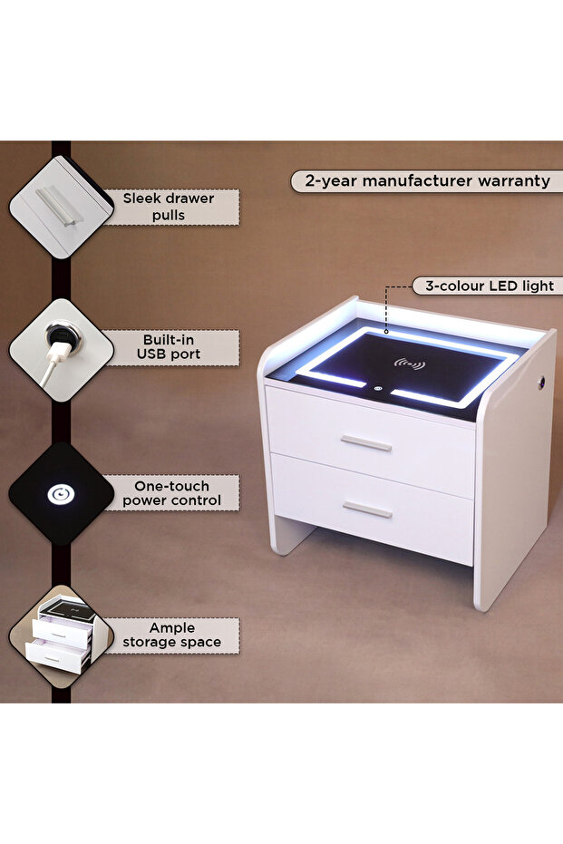 طاولة جانبية بيرل الذكية - 7