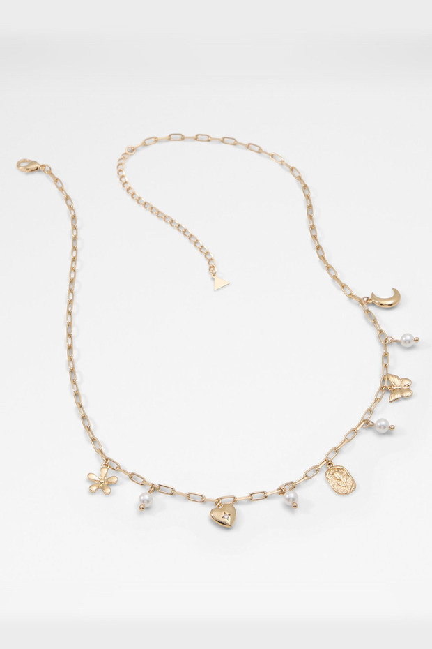 FLUTTTERR - Kadın Gold-Şeffaf Multi Kolye - 1