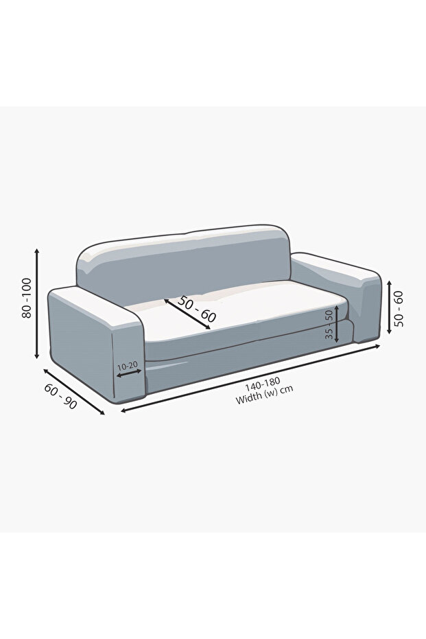 غطاء أريكة أساسي ذو مقعدين - 7