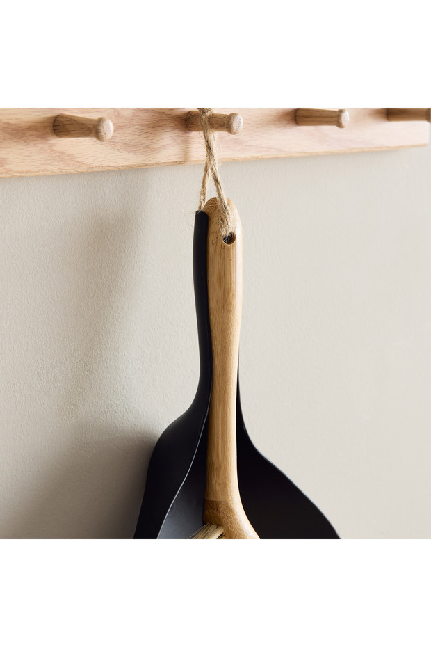 مجموعة مغرفة الغبار من الأبنوس - 4