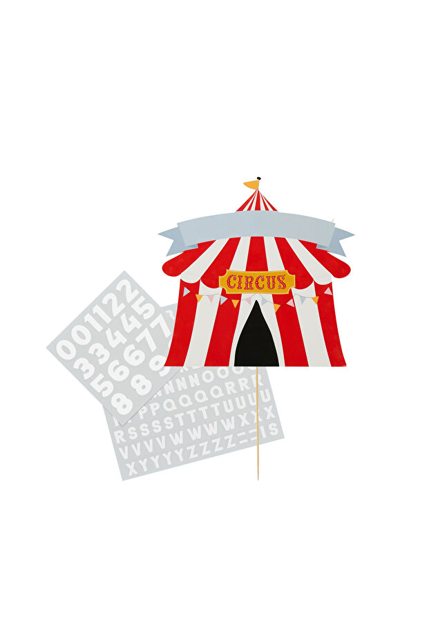 Circus Customisable Card Cake Topper