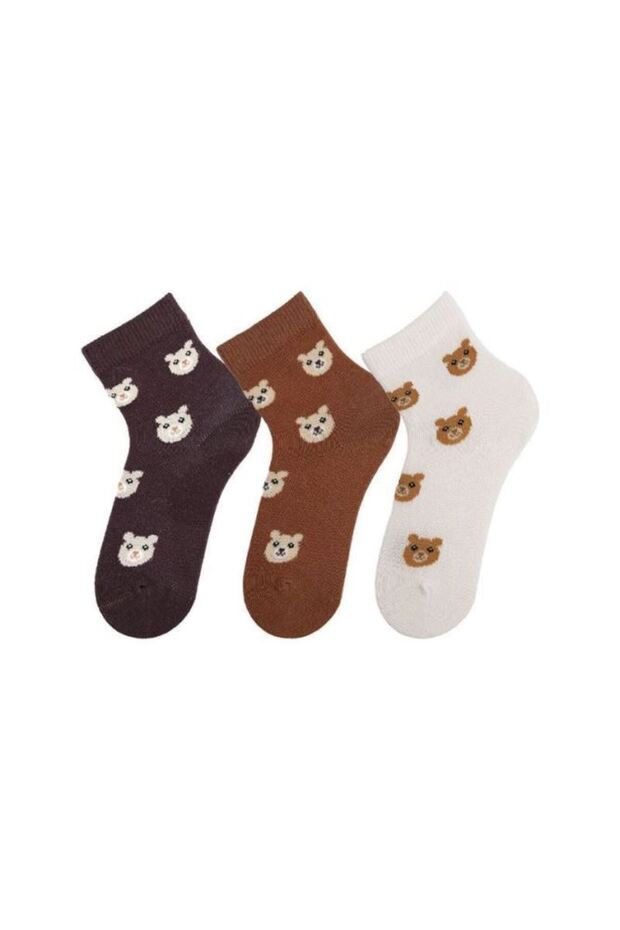 Sprinkled teddy bear patterned triple socket - 1