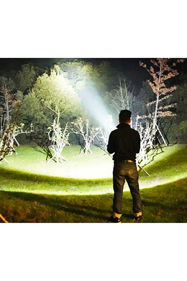 Rechargeable LED Flashlight with Powerbank Function - 5