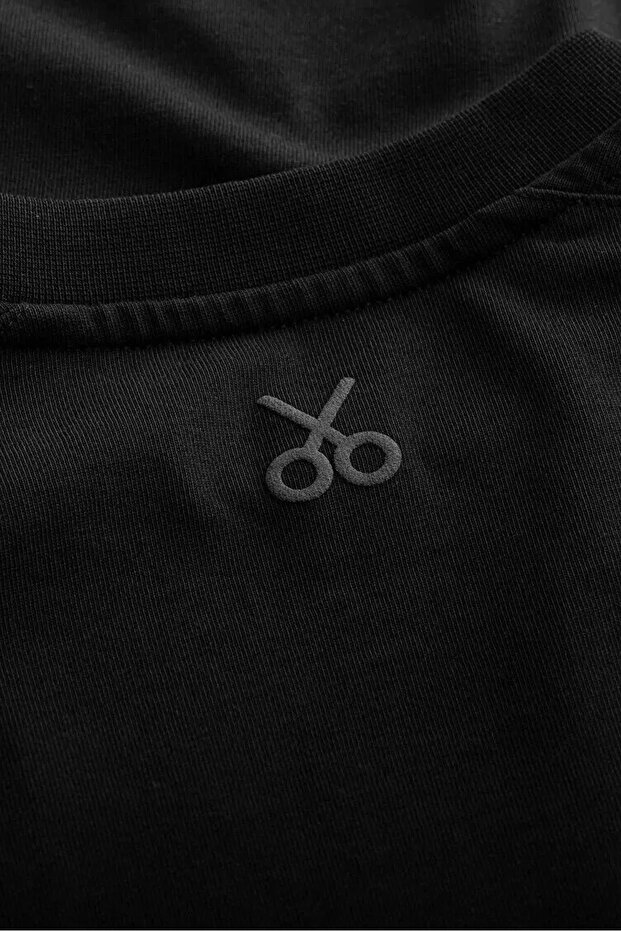 Kadın Urban Cut Crop Basic T-Shirt - Tar - 7