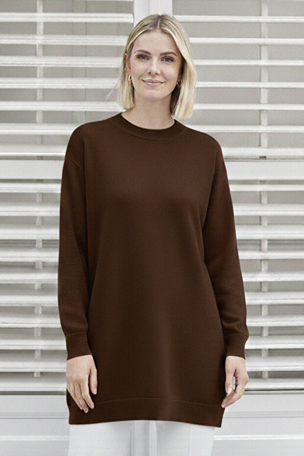 Hijab Tunic N3177 Brown