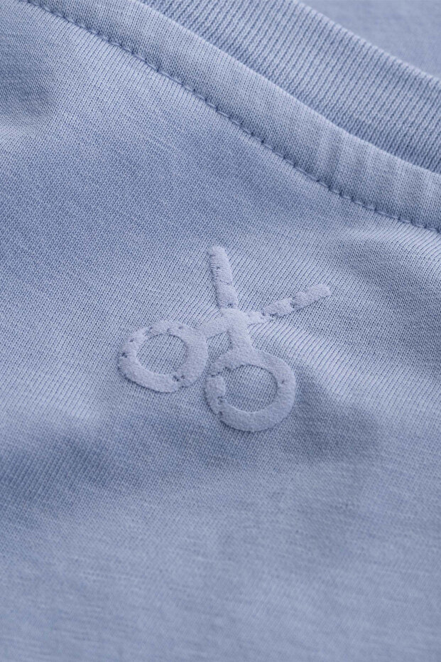 Kadın Flat Cut Crop Basic T-Shirt - Jellyfish - 7