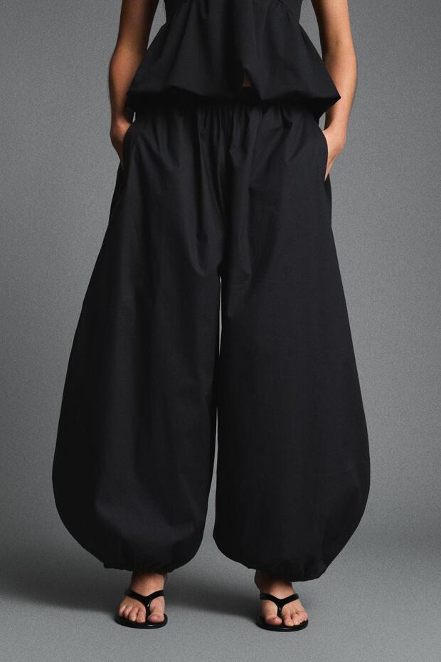 Poplin bloomer pantolon - 3