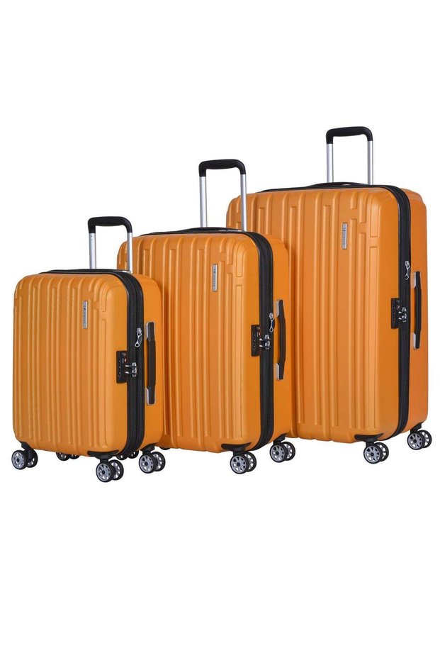 Hard Case Travel Bags Makrolon Polycarbonate Lightweight Expandable Zipper Trolley Luggage S