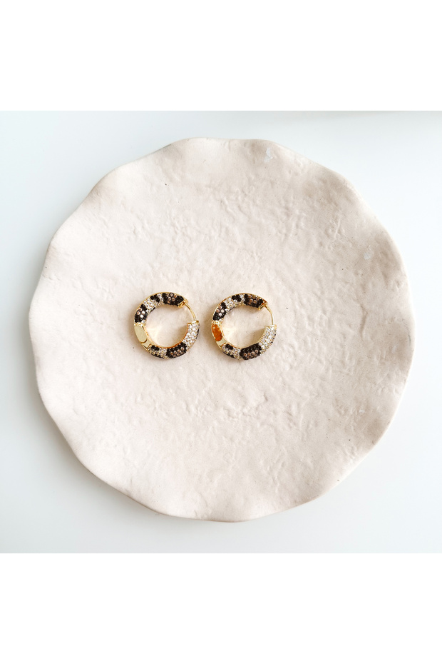 Noria Black Steel Earring | Steel Earrings
