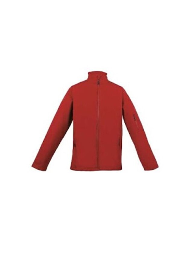 Men's Red Softshell Jacket - 1