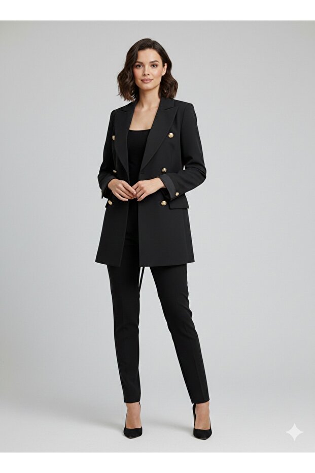 Önü Süs Düğmeli Ceket 1122 - 1