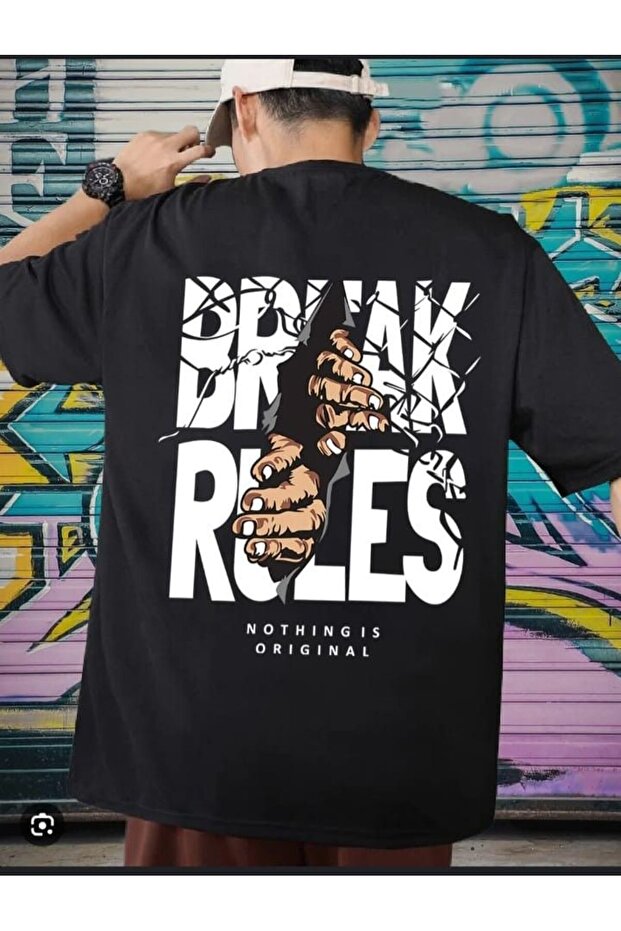 Unisex Text Printed T-Shirt – Round Neck, Short Sleeve, Casual