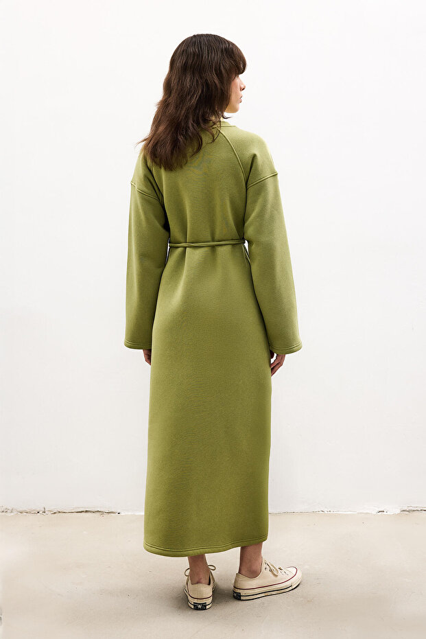 REGLAN KOL ÖRME ELBİSE - 5