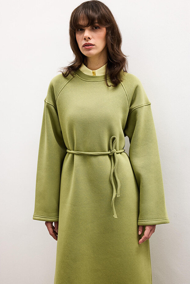 REGLAN KOL ÖRME ELBİSE - 2